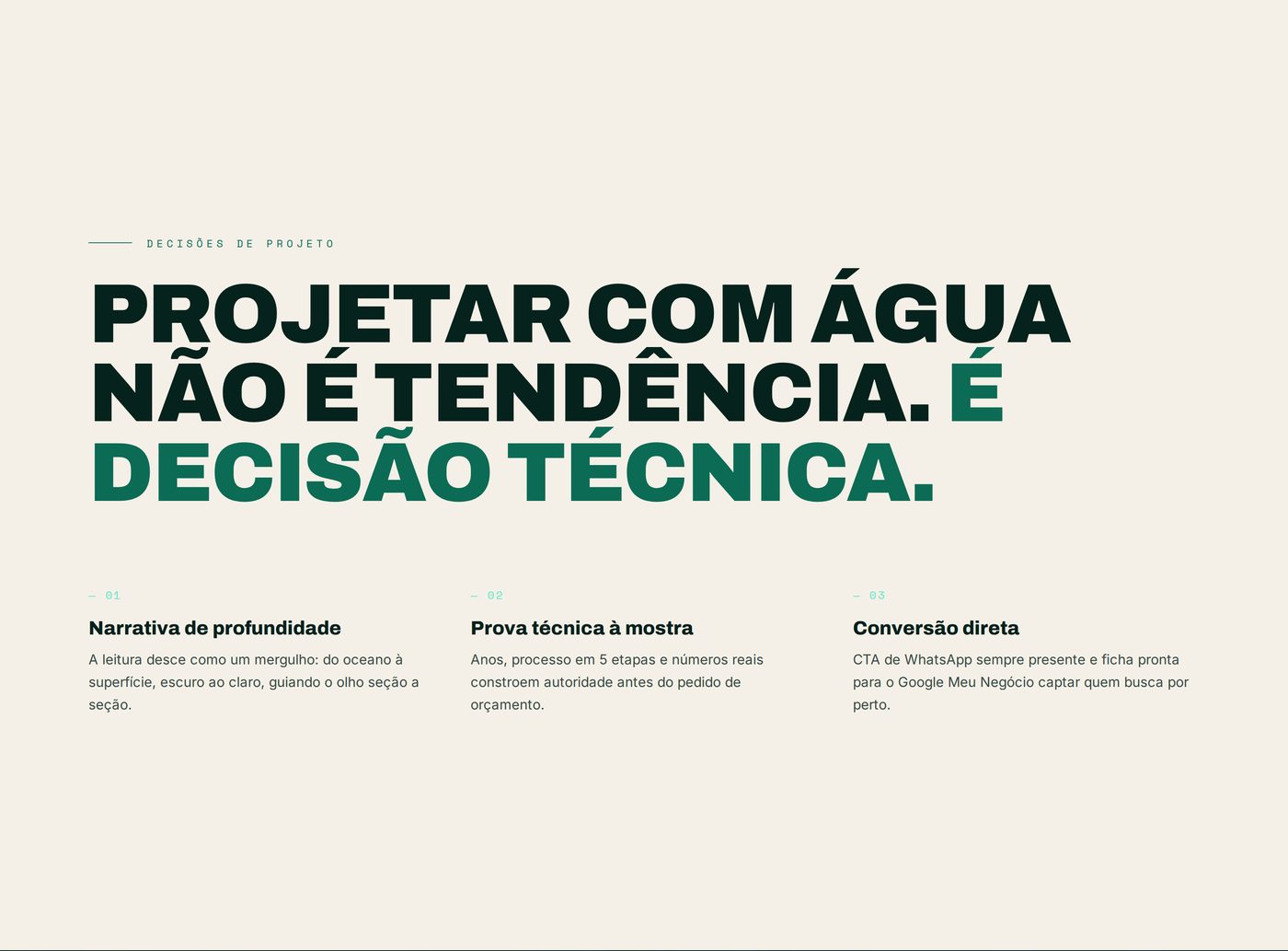 Aquarium Plaza — Decisões