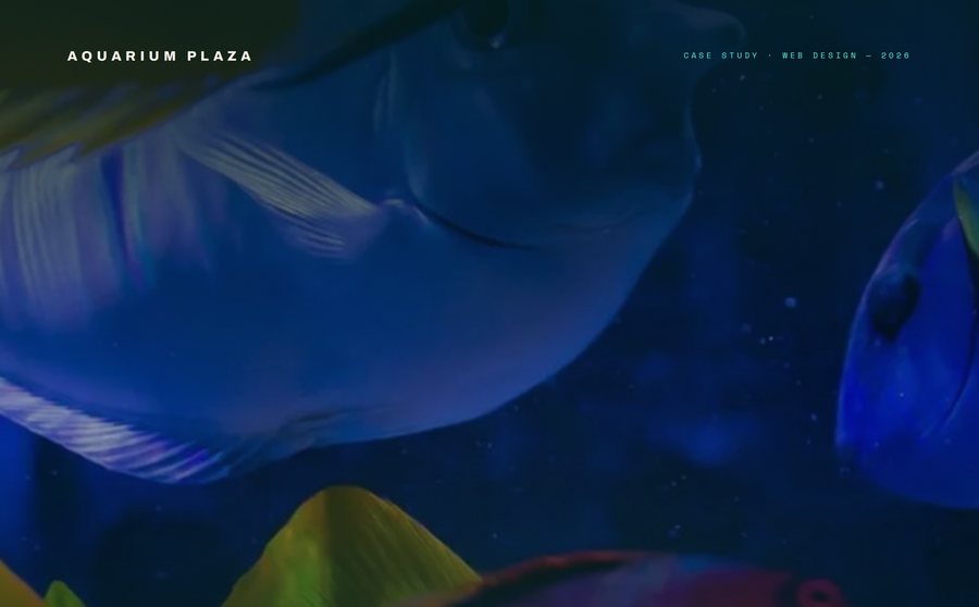 Aquarium Plaza — case de web design