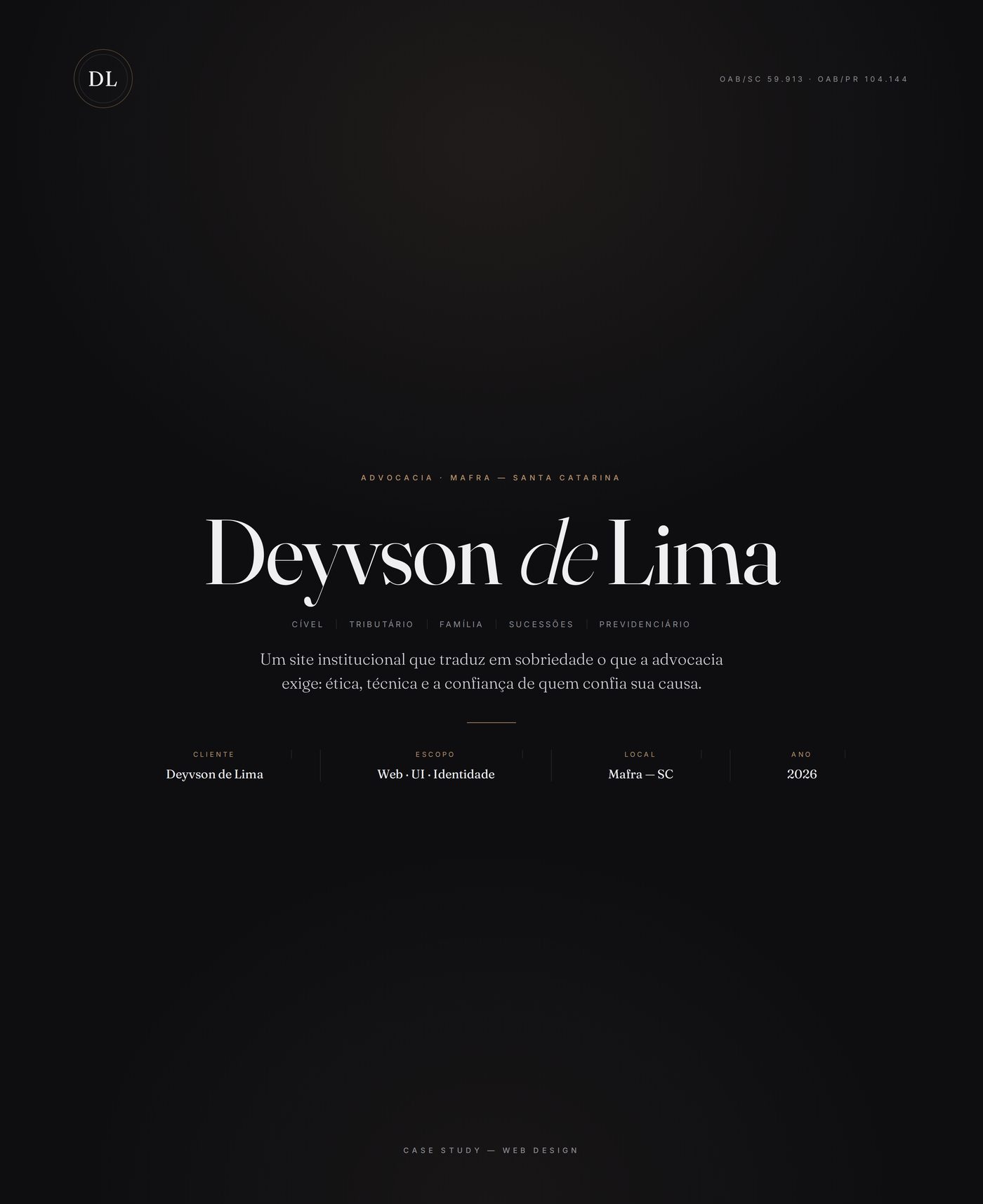 Deyvson de Lima — Capa
