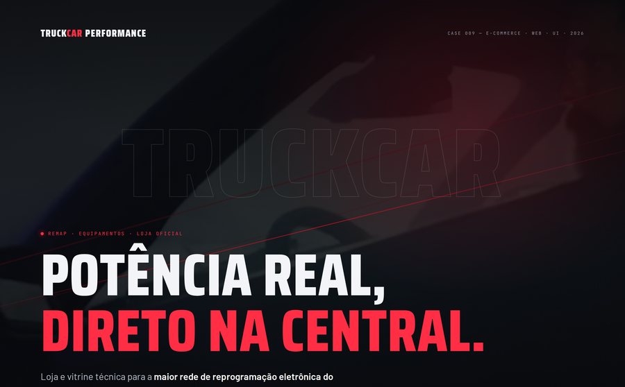 Truckcar Performance — case de web design