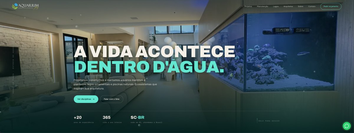 Aquarium Plaza — aquários marinhos e plantados sob medida em Balneário Camboriú
